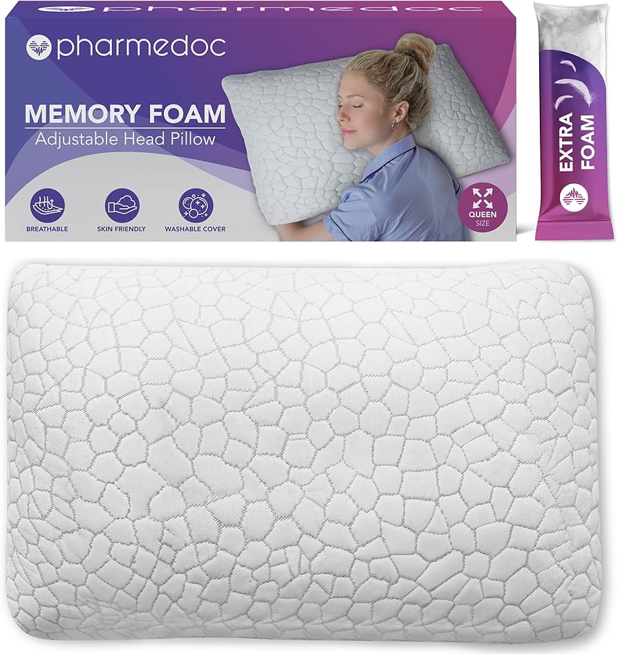 Amazon.com: Pharmedoc Adjustable Shredded Memory Foam Bed